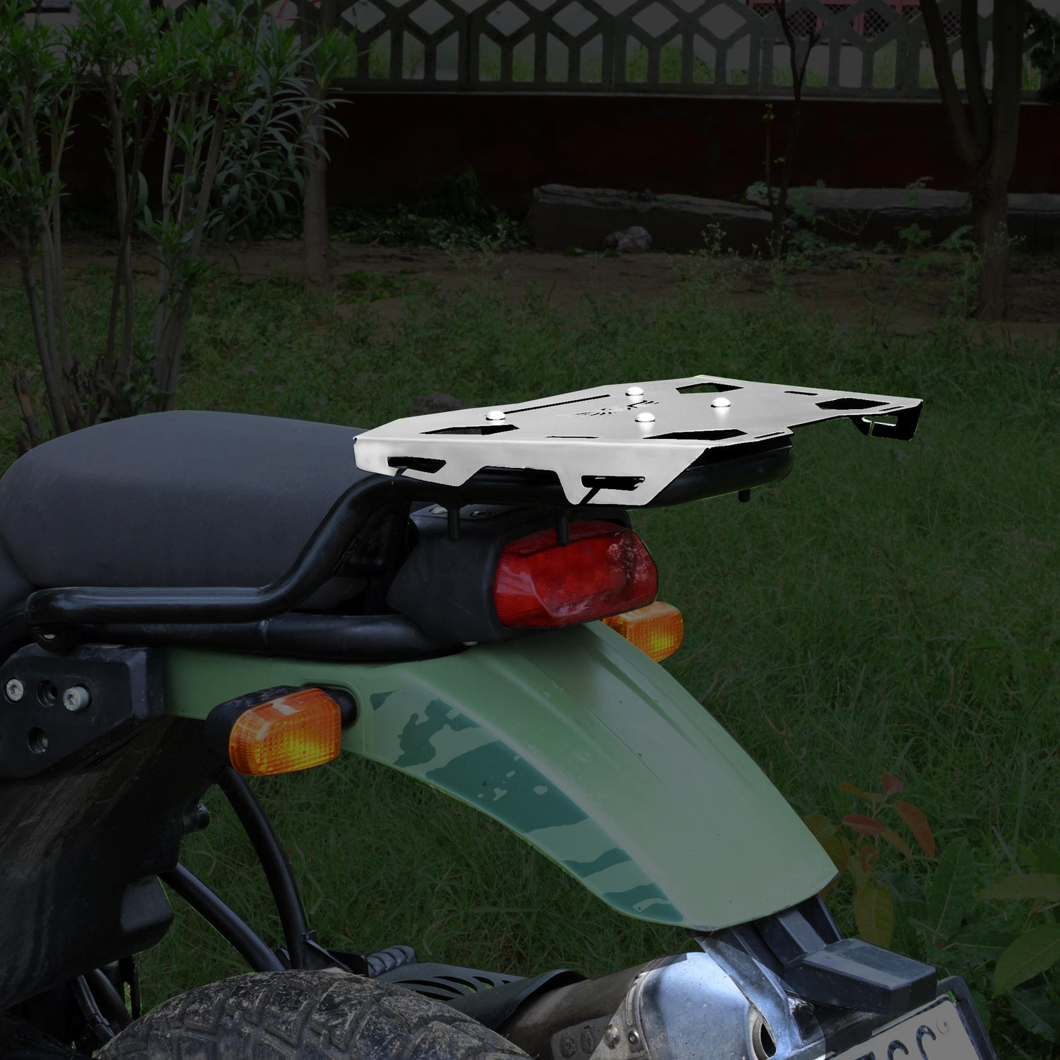 Top Rack Plate for Royal Enfield Himalayan BS4-BS6 Model (2019-21) - Silver