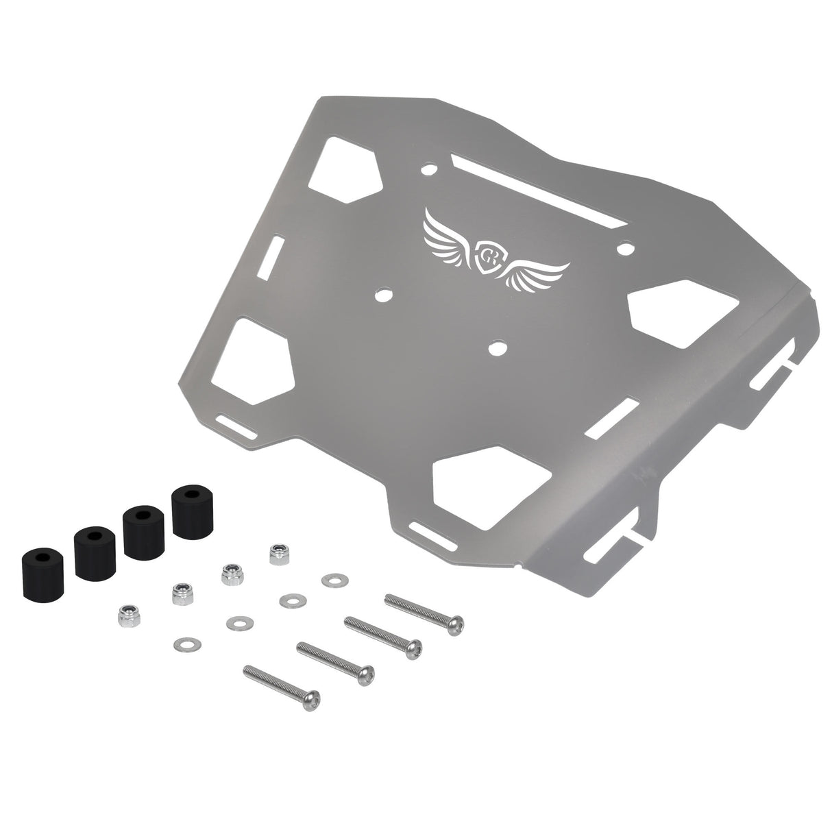 Top Rack Plate for Royal Enfield Himalayan BS4-BS6 Model (2019-21) - Silver