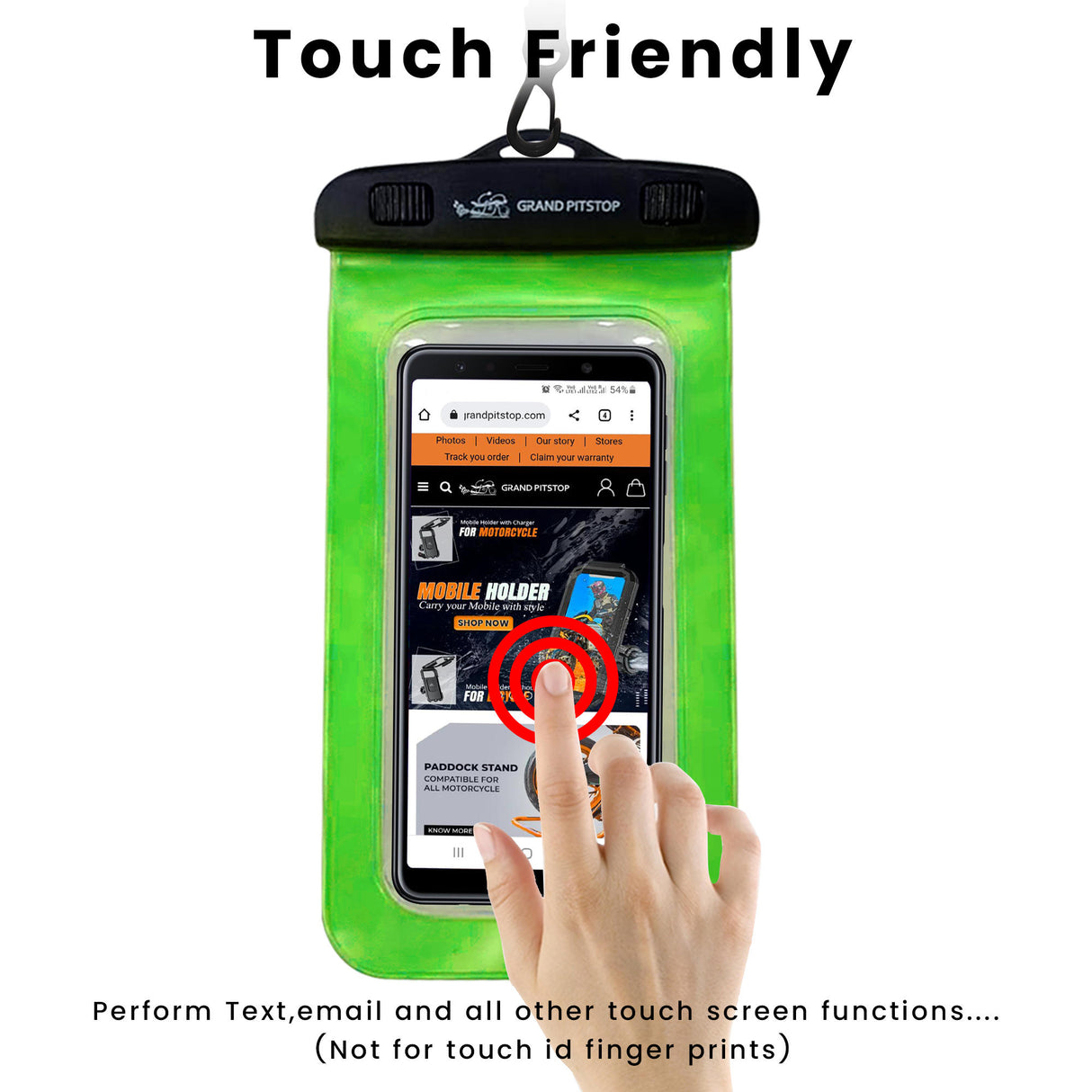 Universal Waterproof Mobile Pouch for phones up to 7.0 inches - Green