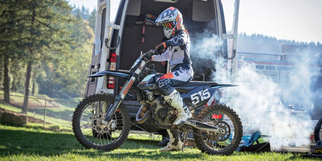 biker riding an off road bike