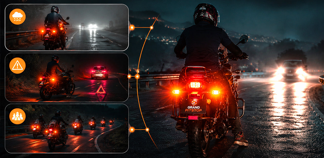 Importance of Hazard Flasher Lights in Everyday Motorcycle Riding