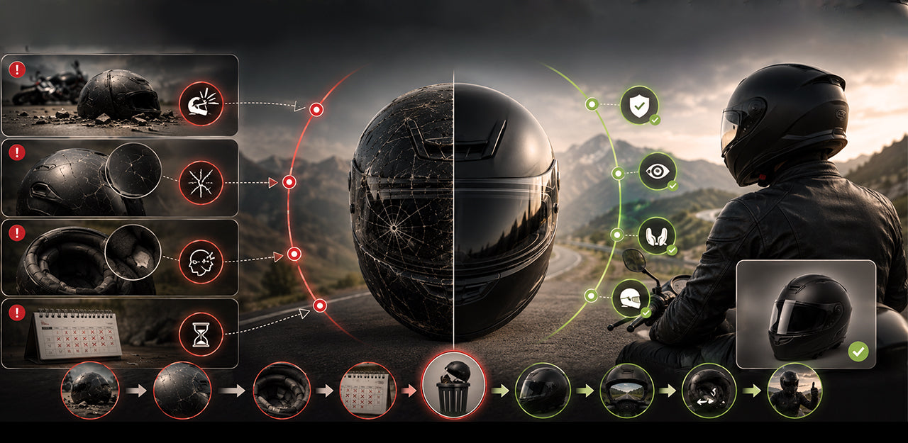 When to Replace Your Motorcycle Helmet: A Safety Guide