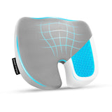GRAND PITSTOP Ultimate Pro Seat Cushion | Relieves Back & Coccyx Pain | Cool Gel Memory Foam for Orthopedic Support | Weight up to 120 kg | for Long Sitting Hours on Office/Home Chair/Car | Grey