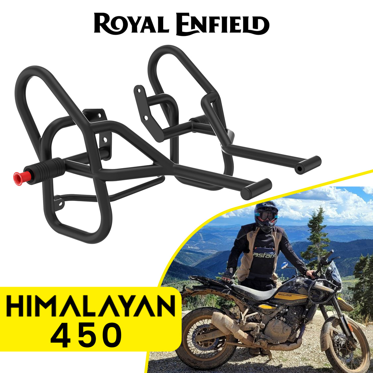 CRASH GUARD (PAIR)  for Royal Enfield Himalayan 450 - Black