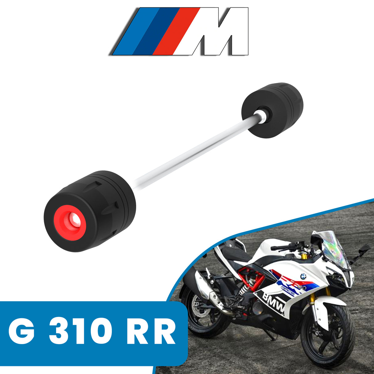 GRAND PITSTOP Front Fork Slider for BMW G310 RR Black
