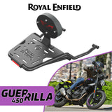 Extended Top Rack with Backrest for Royal Enfield Guerrilla 450 - Black