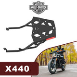 GRAND PITSTOP Extended Top Rack with Plate for HARLEY DAVIDSON X 440 Black