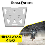 GRAND PITSTOP Top Rack Plate for Royal Enfield Himalayan 450 - Silver