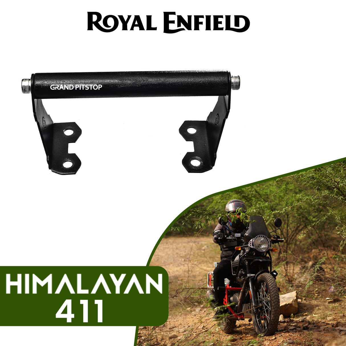 GPS Mount For Royal Enfield Himalayan - BS6 Model (2020-2021) - Black
