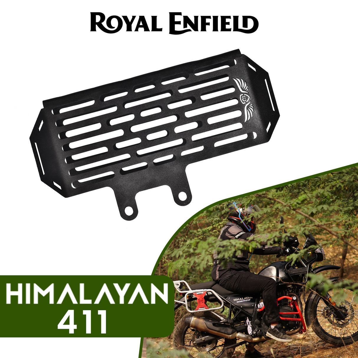 Radiator Grill For Royal Enfield Himalayan - BS6 Model (2020-2021) - Black