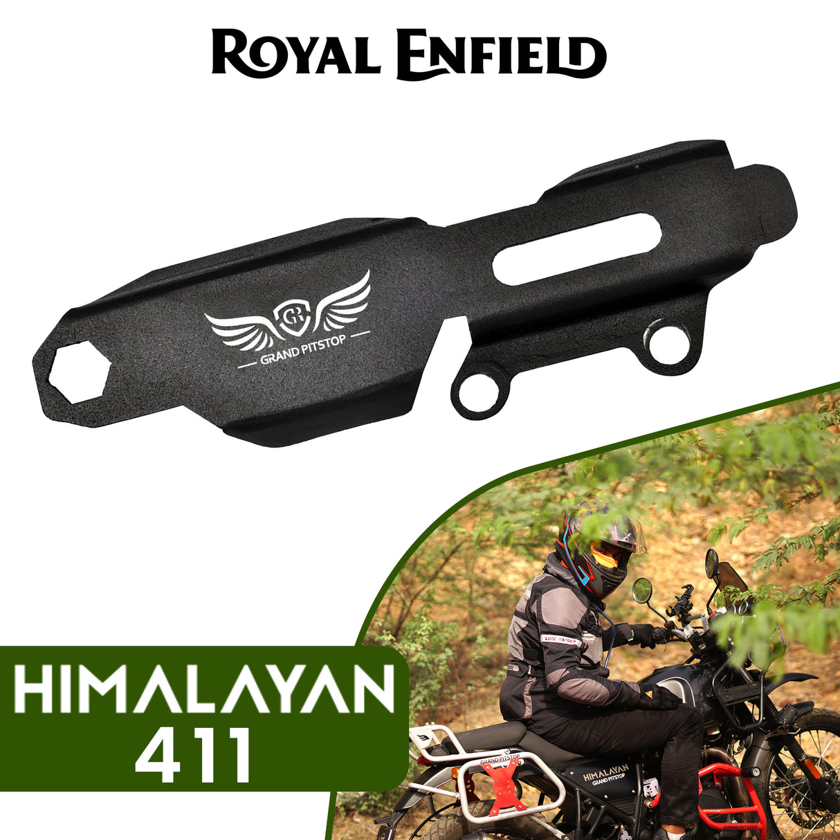 Master Cylinder Protector For Royal Enfield Himalayan - BS4-BS6 Model (2019-2021) - Black