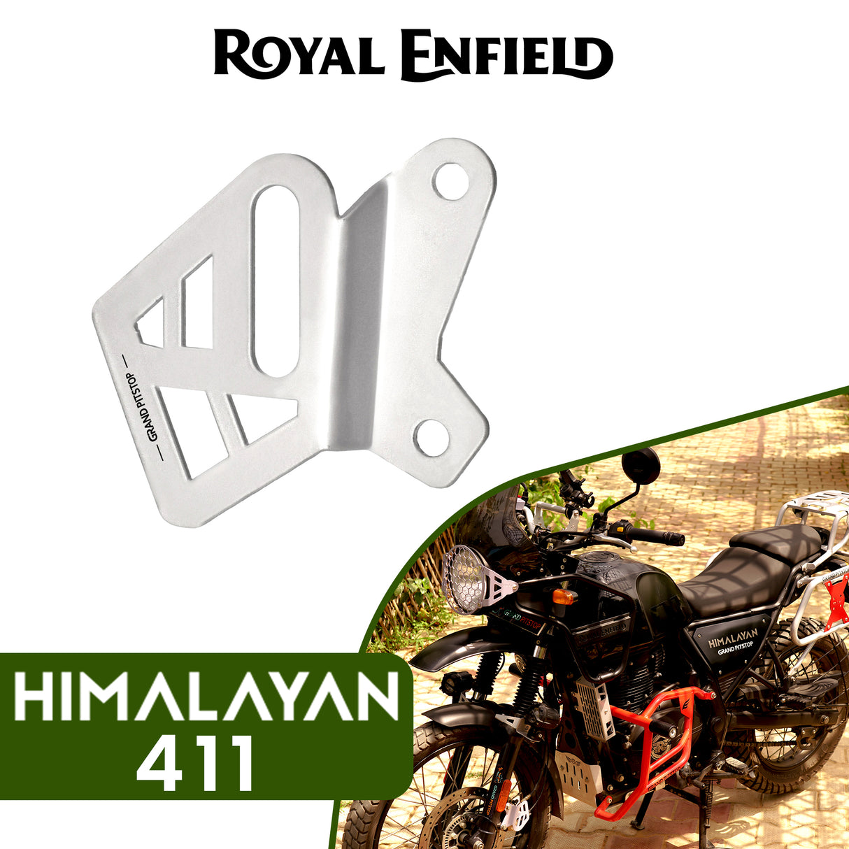 Front Brake Caliper Cover For Royal Enfield Himalayan - BS6 Model (2020-2021) - Silver