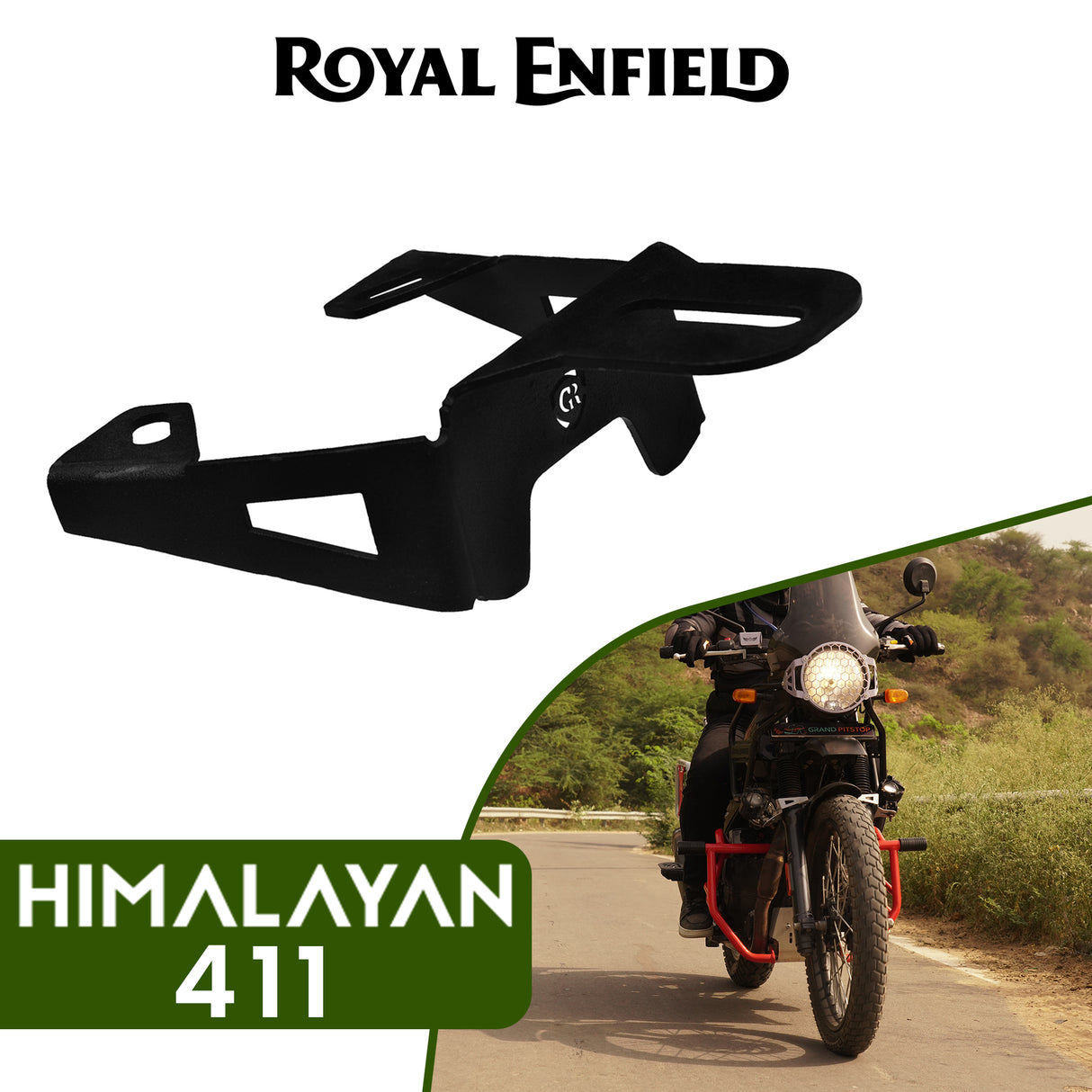 Fog Light Mount For Royal Enfield Himalayan - BS4-BS6 Model (2019-2021) - Black