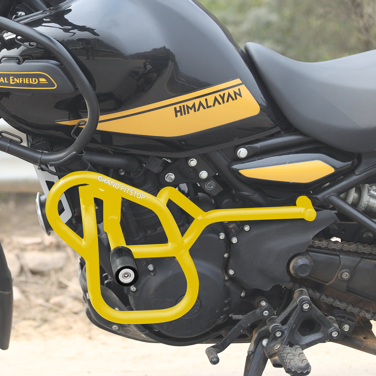 GRAND PITSTOP CRASH GUARD (PAIR)  for Royal Enfield Himalayan 450 - Yellow