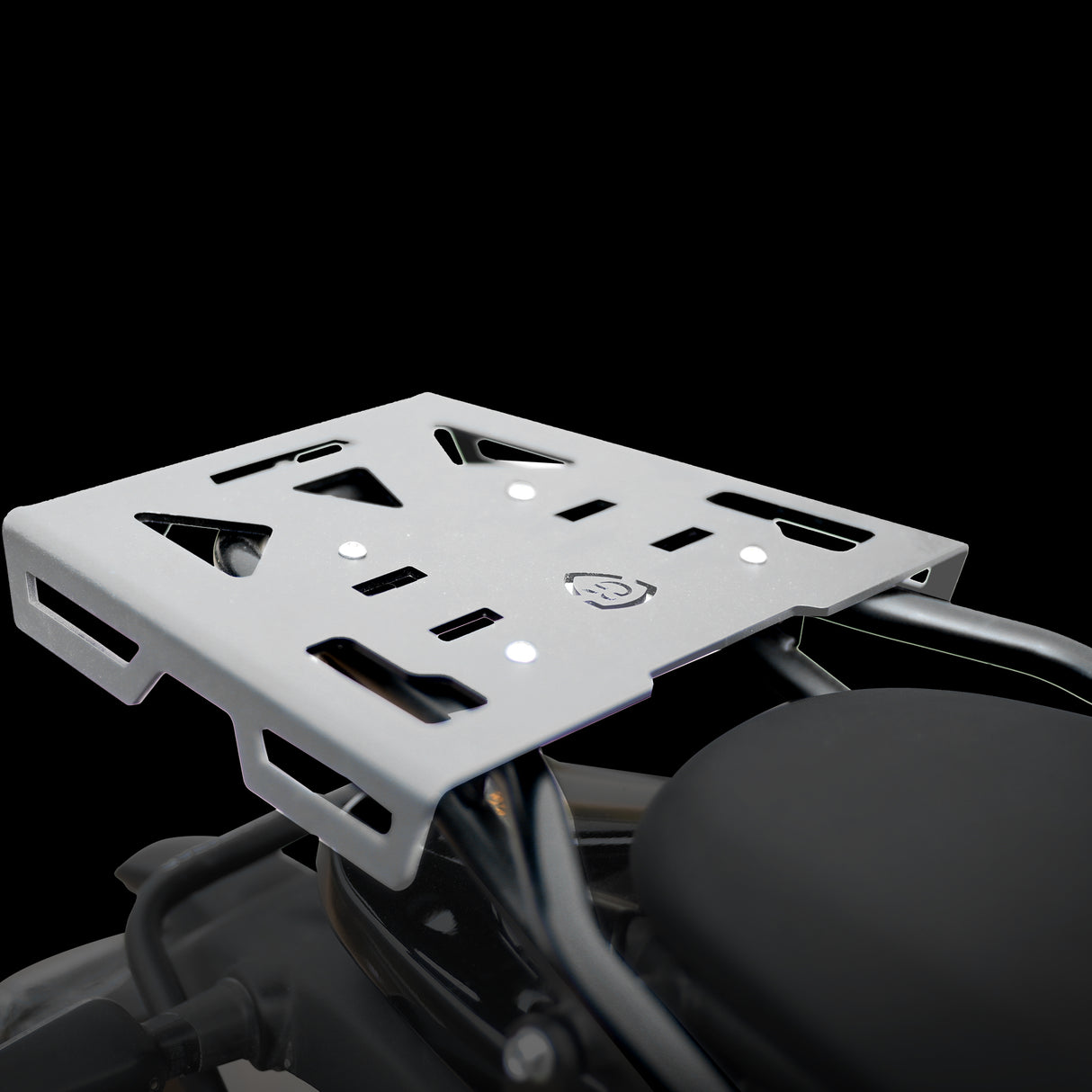 GRAND PITSTOP Top Rack Plate for Royal Enfield Himalayan 450 - Silver