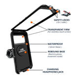 Waterproof Mobile Holder for Bike Handlebar - Black