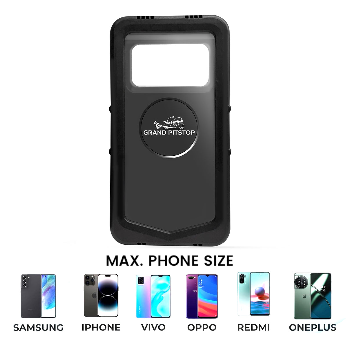 Waterproof Mobile Holder for Bike Handlebar - Black