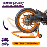 Dismantable Standard Rear Paddock Stand without Skate Wheels - Orange - (Bike Wt upto: 185 kgs)