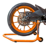 Dismantable Standard Rear Paddock Stand without Skate Wheels - Orange - (Bike Wt upto: 185 kgs)