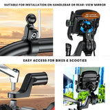 Jaw Grip Aluminium Mobile Holder - Blue