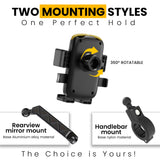 Cool Grip B3 Bike Handlebar Mobile Holder with One Click Locking - Black