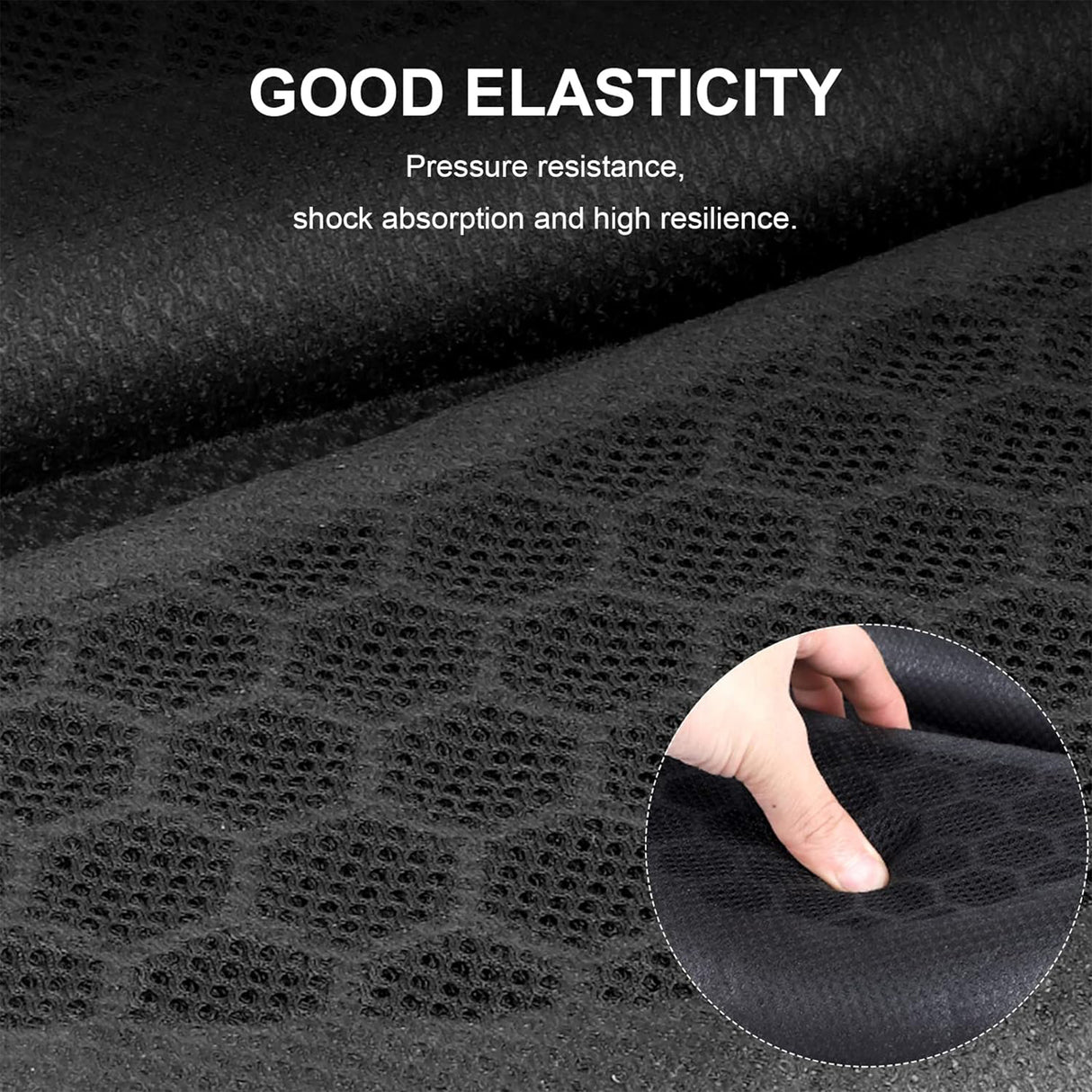 Motorcycle Honeycomb Gel Air Seat Cushion for Medical, Offices, Home, Motorcycle and Car Lumbar Support - Universal Fit & Breathable Design