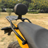 Extended Top Rack with Backrest for Royal Enfield Guerrilla 450 - Black