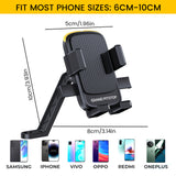 Cool Grip B3 Bike Mirror Mount Mobile Holder with One Click Locking - Black