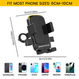 Cool Grip B3 Bike Handlebar Mobile Holder with One Click Locking - Black