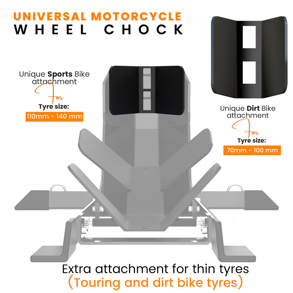 Universal Parking Stand for Bikes- Black