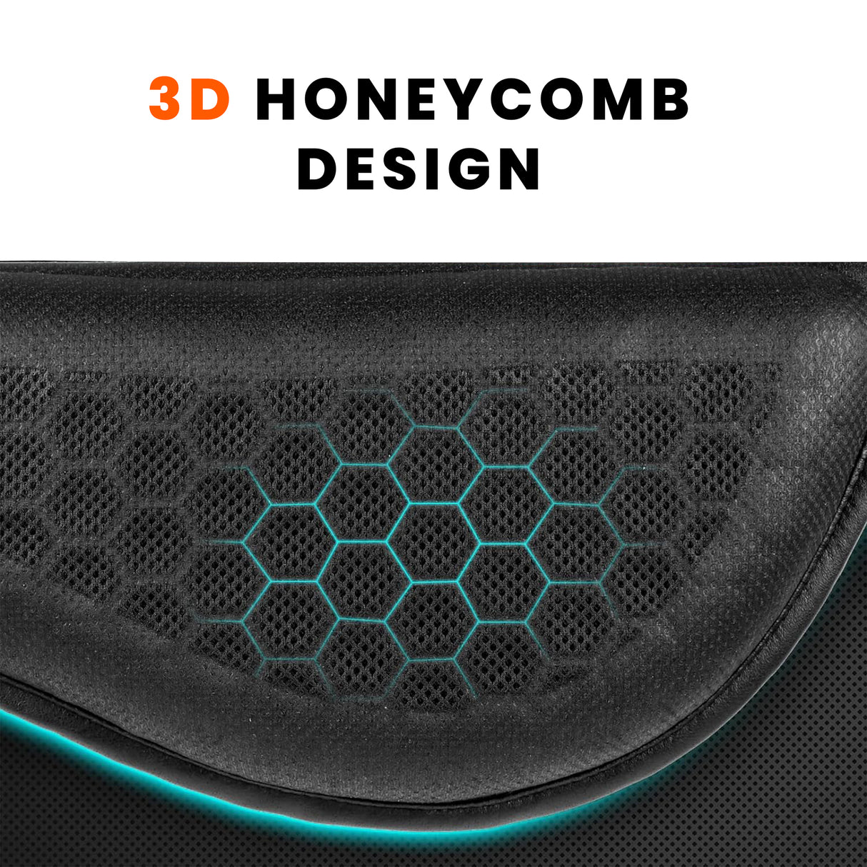 Motorcycle Honeycomb Gel Air Seat Cushion for Medical, Offices, Home, Motorcycle and Car Lumbar Support - Universal Fit & Breathable Design