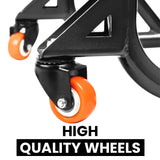 Dismantlable Rear Paddock Stand With 360 Rotation & Skate Wheels (Bike Wt upto: 280 kgs) - Black