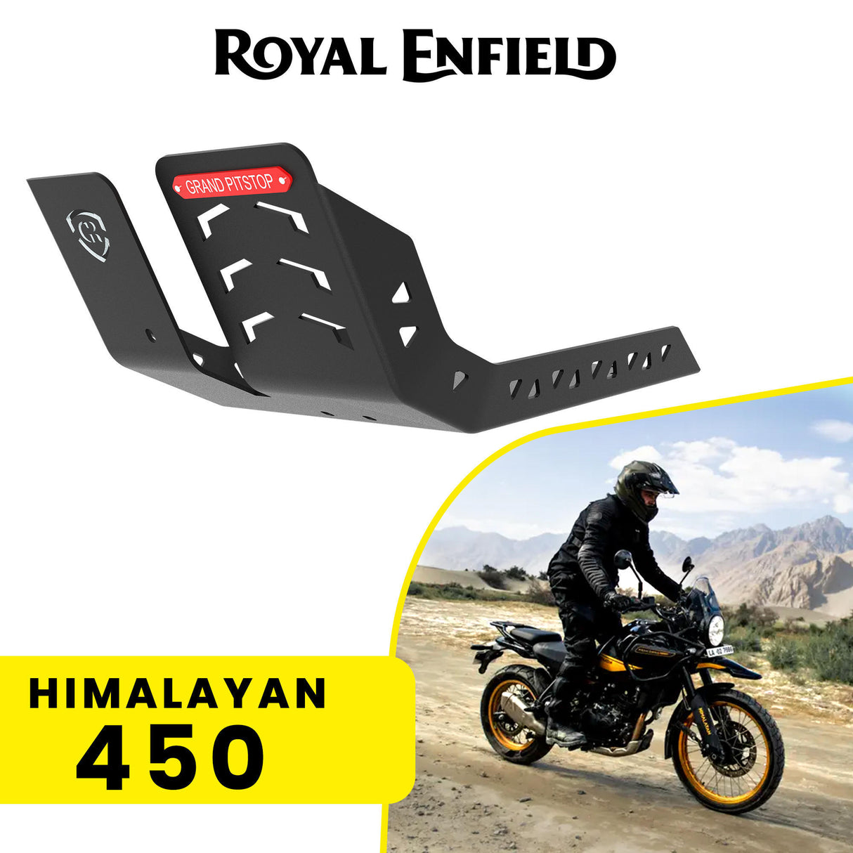 Aluminium Sumpguard for Royal Enfield Himalayan 450 - Black