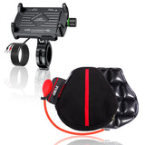 Combo - Air Seat for Medical, Offices, Home, Motorcycle and Car Lumbar Support & Claw Grip Mobile Holder