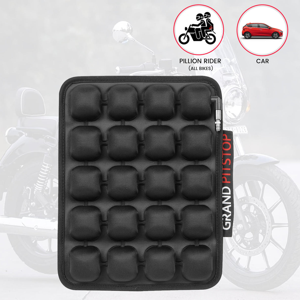 Air Bubble Airseat for Medical, Offices, Home, Motorcycle and Car Lumbar Support - Pillion