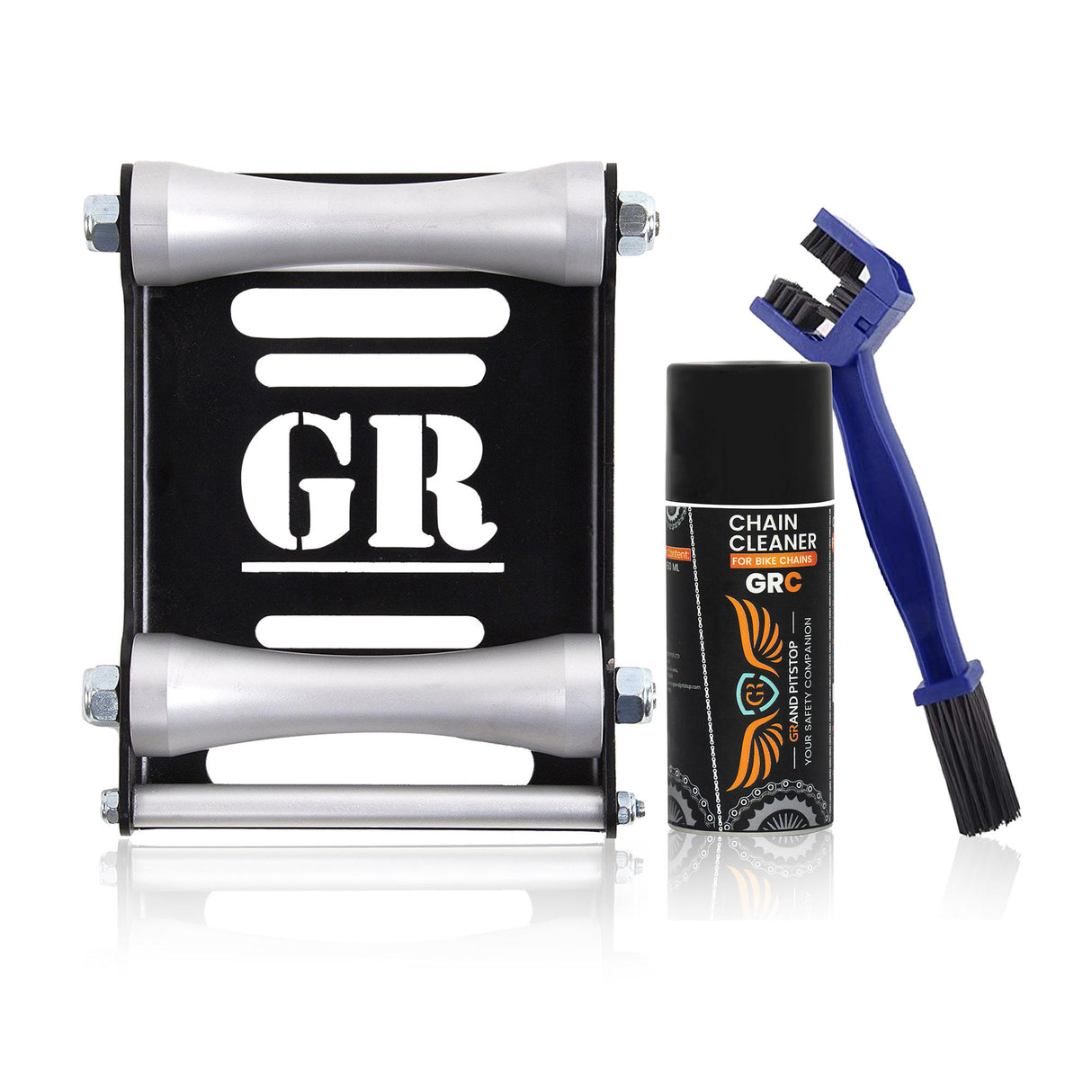 Combo of Chain Cleaning Brush & GR Chain Cleaner-160ml & Groller Large