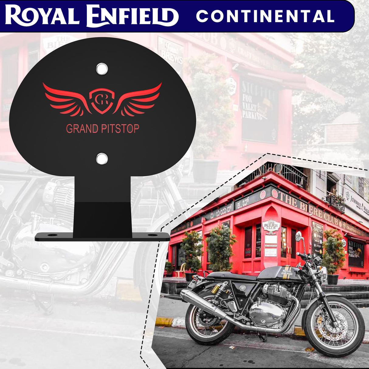 Back Rest Stand for Royal Enfield Continental GT