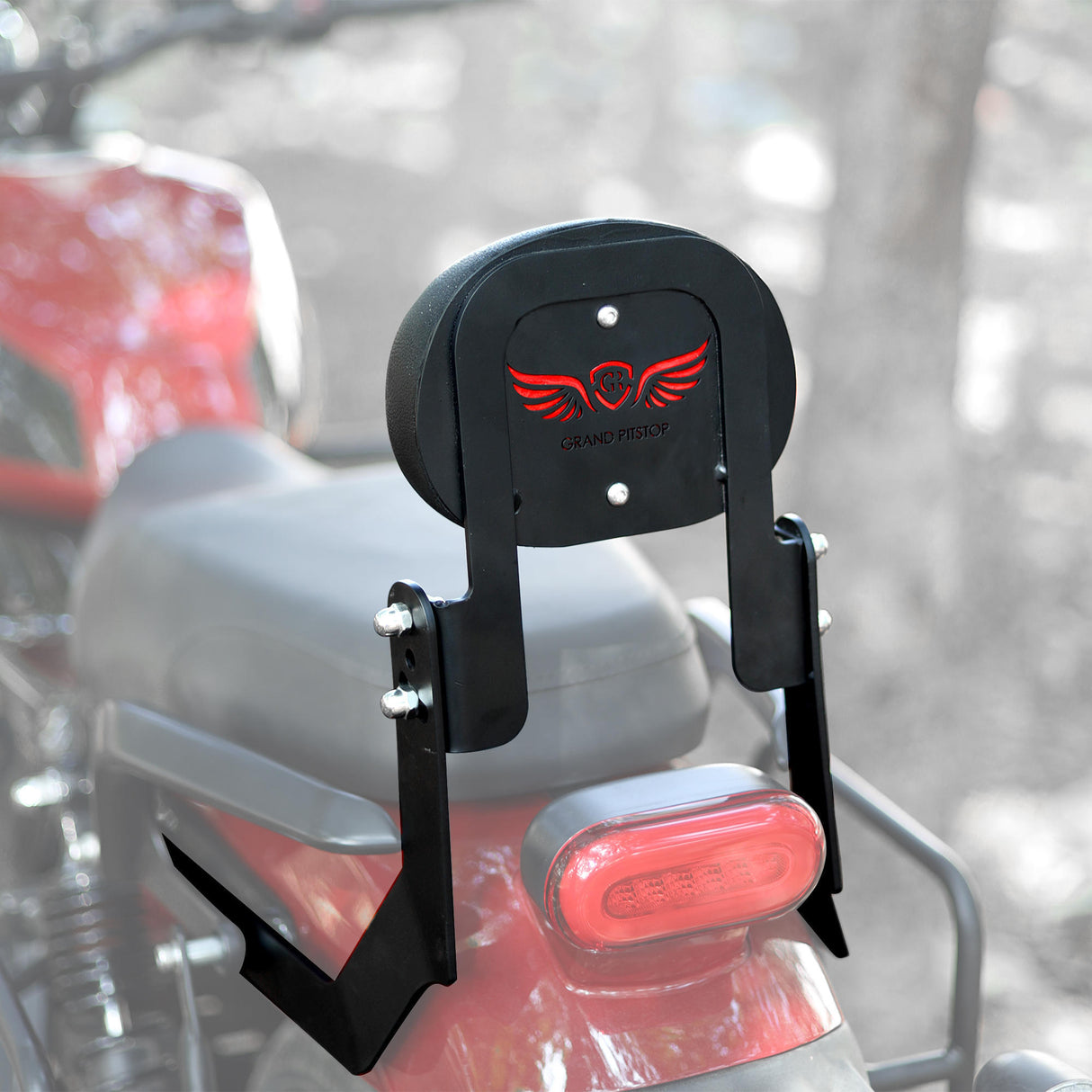 GRAND PITSTOP Backrest Stand for HARLEY DAVIDSON X 440 Black