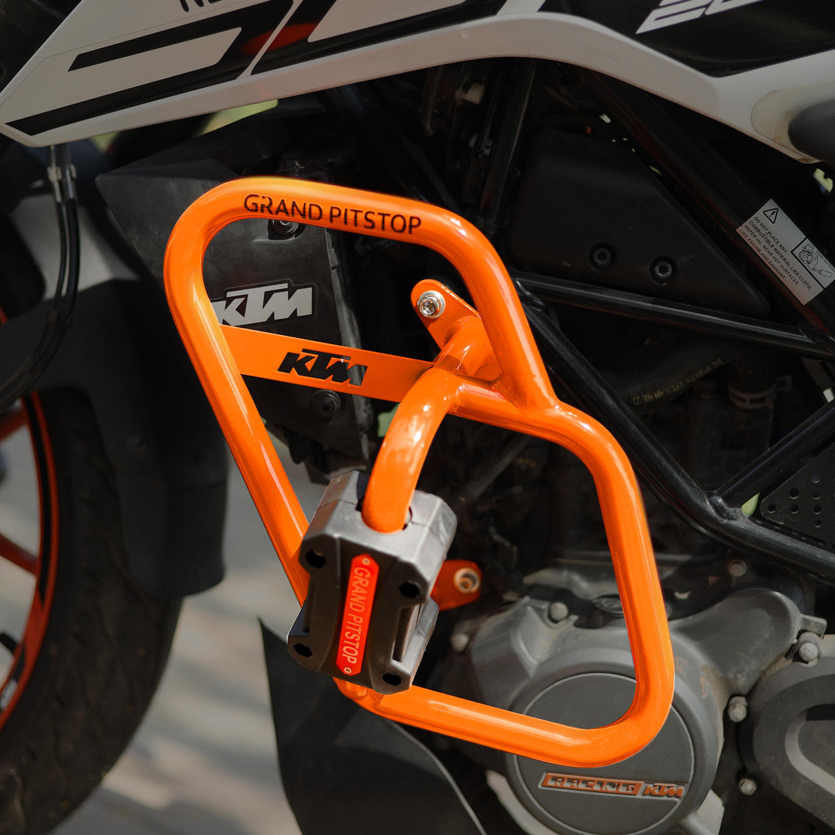 CRASH GUARD (PAIR) - Orange for KTM DUKE 200 Gen 2