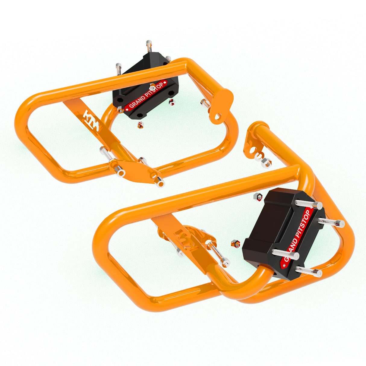 CRASH GUARD (PAIR) - Orange for KTM DUKE 200 Gen 2
