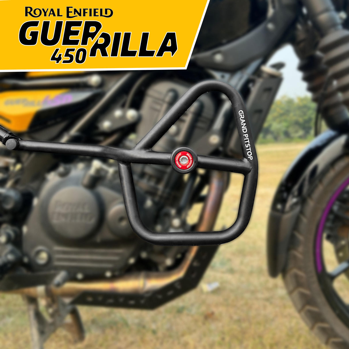 CRASH GUARD (PAIR)  for Royal Enfield Guerrilla 450 - Black