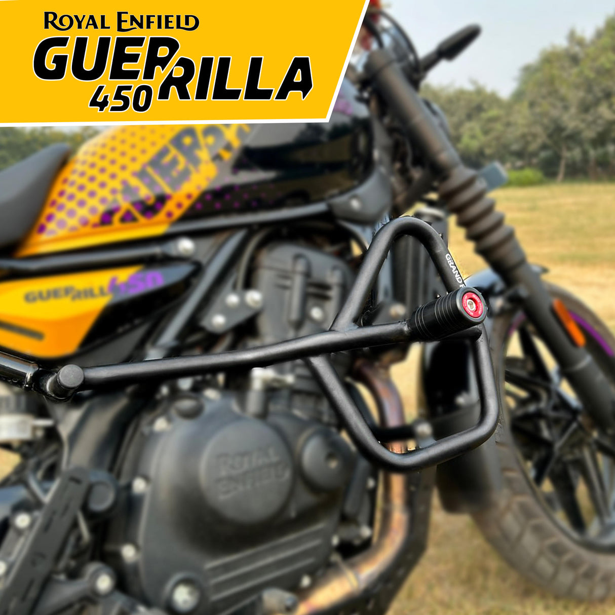 CRASH GUARD (PAIR)  for Royal Enfield Guerrilla 450 - Black