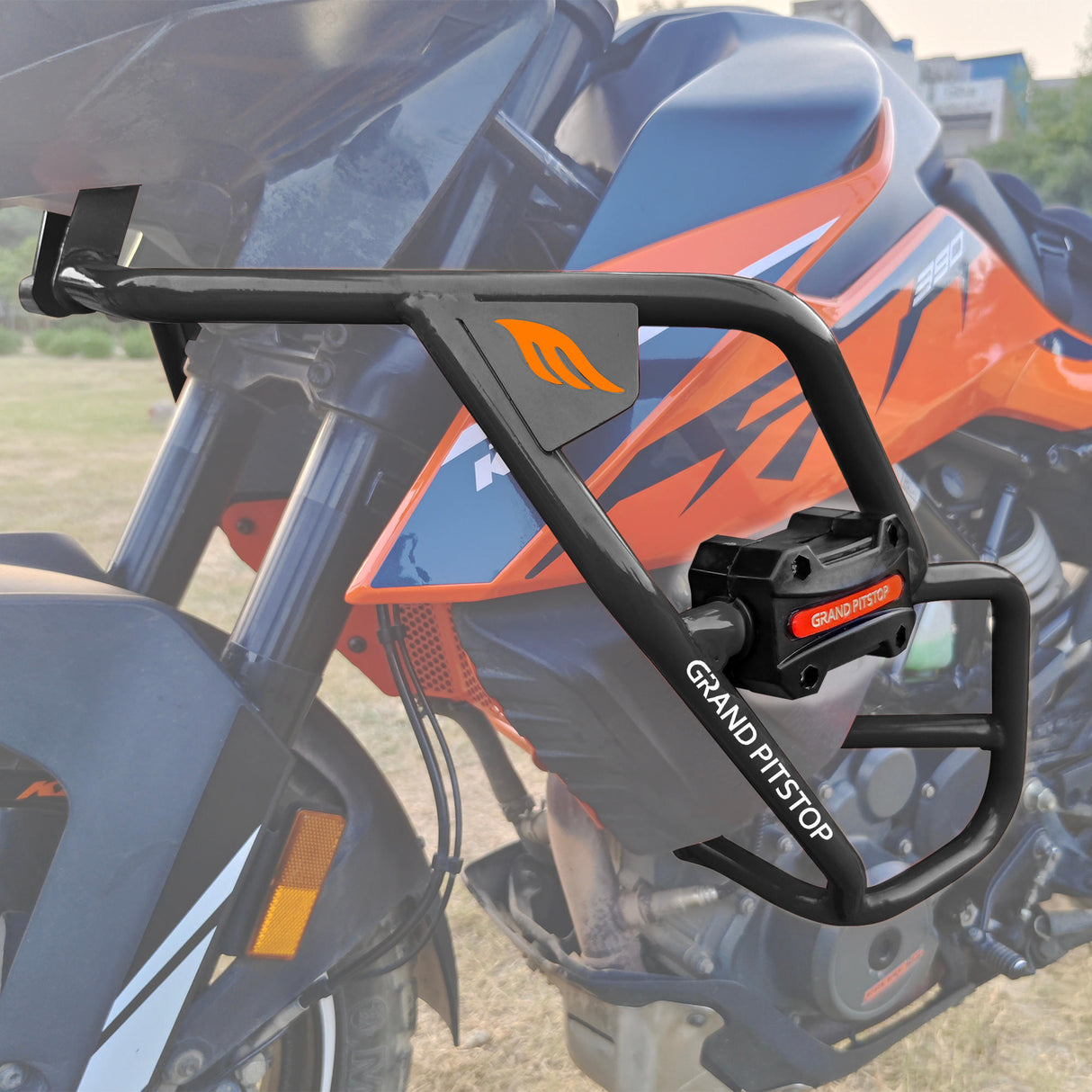 CRASH GUARD (PAIR) - Black for KTM - ADV 390