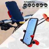 Claw Grip Aluminium Mobile Holder Mount - Red