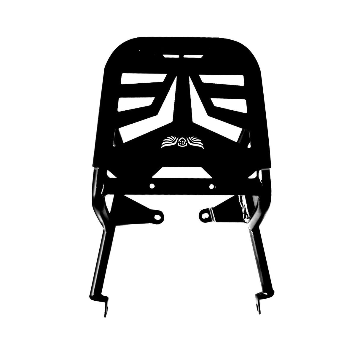 TOP RACK WITH PLATE - Black for Royal Enfield - SCRAM 411