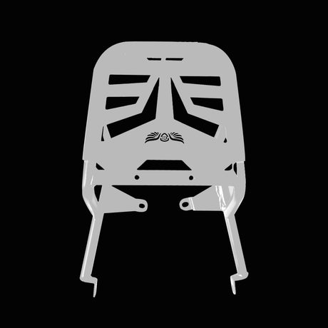 TOP RACK WITH PLATE - Silver for Royal Enfield - SCRAM 411