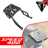 Extended Top Rack with Plate for TRIUMPH SPEED 400 - Black