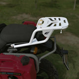 Extended Top Rack-Carrier with Plate, compatible with Pillion Backrest For Royal Enfield Himalayan-Silver