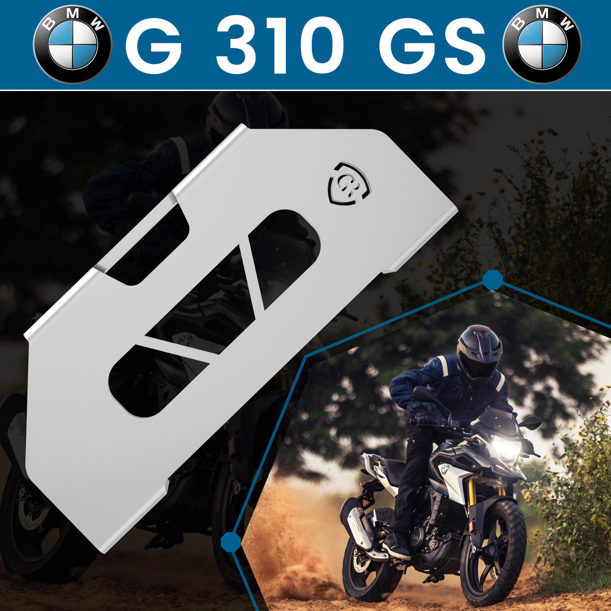 Front Brake Caliper Cover for BMW G310 GS Silver