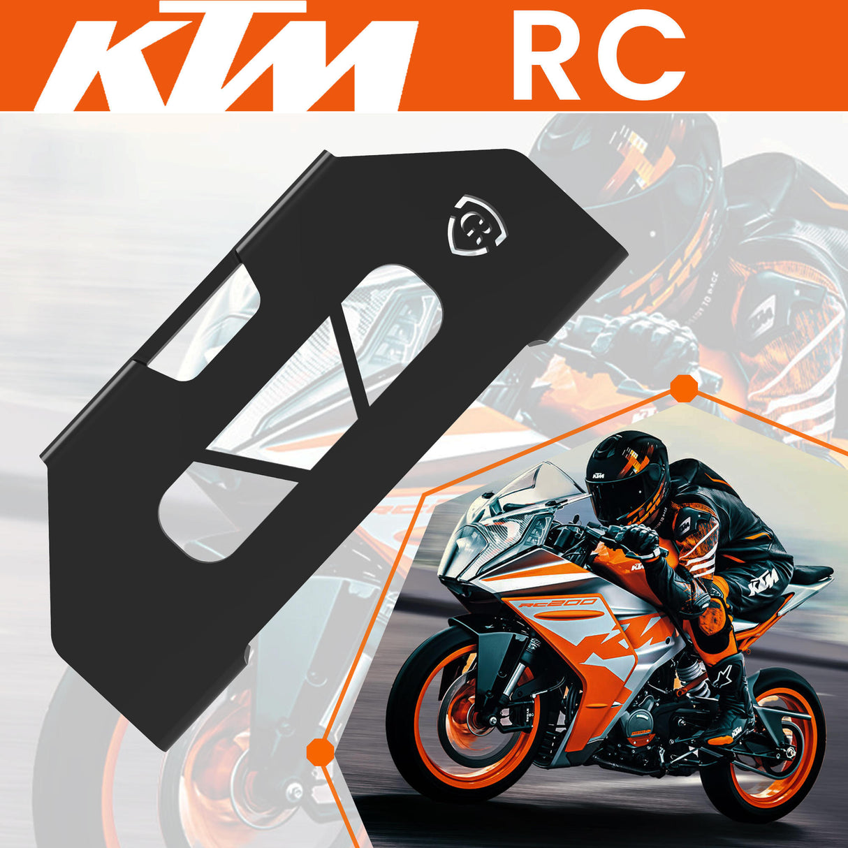 FRONT BRAKE CALIPER COVER - Black for KTM - KTM RC